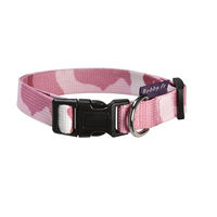 Produktbild von Bobby Hundehalsband Camouflage aus Nylon in Pink Schwarz Grösse M für Welpen