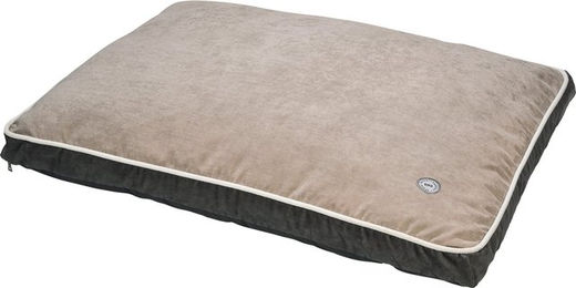 Produktbild von Bobby Hundekissen Ollie XL aus Velours in Grau 140 x 90 cm