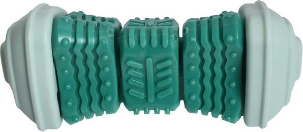 Produktbild von Bobby Hundespielzeug Onigiri Intelligenzspielzeug aus Nylon Grün L 14,5 x B 6,5 x H 6,5 cm