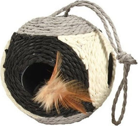 Produktbild von Bobby Katzenspielzeug Facette Federspielzeug Schwarz 30 cm - 1 Stk.