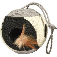 Produktbild von Bobby Katzenspielzeug Facette Federspielzeug Schwarz 30 cm - 1 Stk.