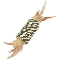 Produktbild von Bobby Katzenspielzeug Federspielzeug Tube aus Papier Grün 8 cm