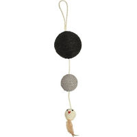 Produktbild von Bobby Katzenspielzeug Plume Federspielzeug Schwarz 53 cm