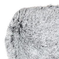 Produktbild von Bobby Poilu Hundekissen aus Plüsch Donut für mittelgroße Hunde und Katzen Schwarz/Weiß 73 x 58 x 20 cm - 73 cm
