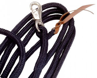 Produktbild von Bodenarbeitsseil BU Standard aus Nylon in Schwarz 3,7m