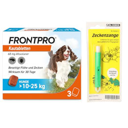 Boehringer Ingelheim FRONTPRO Kautabletten für Hunde 10-25 kg zum Schutz gegen Zecken und Flöhe – Bild 1 von 3