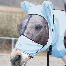 Produktbild von Boett Fliegenmaske Sweet Itch Hood Iceblue Grösse 85-115 für Ponys