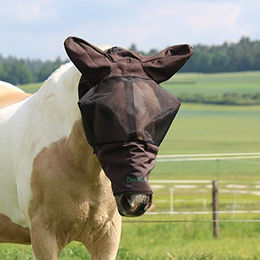 Produktbild von Boett Fliegenmaske Sweet Itch Hood Pony Dunkelbraun Größe 105