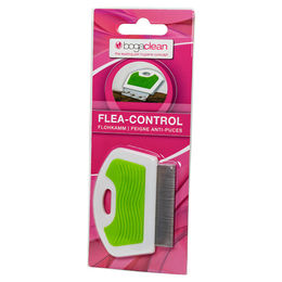 Produktbild von Bogacare Bogaclean Flea-Control Flohkamm aus Gummi für Hunde in Grün