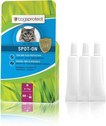 Produktbild von Bogacare Bogaprotect Spot-On für Katzen gegen Zecken und Flöhe 3x1,2ml - 3 x 1,2 ml