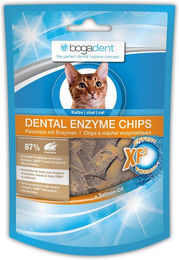 bogadent DENTAL ENZYME CHIPS Chicken Zahnpflege-Snack für Katzen 4x50g – Bild 1 von 2