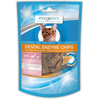 Produktbild von bogadent DENTAL ENZYME CHIPS Fisch Zahnpflege-Snack für Katzen 4x50g