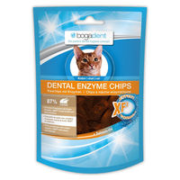 Produktbild von bogadent Dental Enzyme Chips Huhn Zahnpflege für Katzen 50 g - 50 g