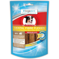 Produktbild von bogadent DENTAL FIBRE FLEXIES MEDIUM Zahnpflege-Snack für Hunde 8x70g