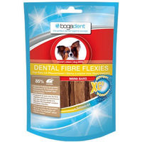 Produktbild von Bogadent Dental Fibre Flexies Zahnpflege-Snack für Hunde mit Huhn und hohem Fleischanteil Medium 3 Stück