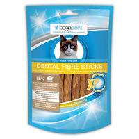 Produktbild von Bogadent Dental Fibre Sticks Zahnpflege für Katzen mit Huhn und Fisch 50 g - 50 g