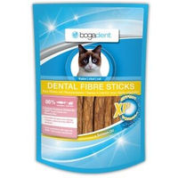 Produktbild von Bogadent Dental Fibre Sticks Zahnpflege für Katzen mit Lachs 50g - 50 g