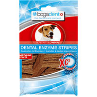 Produktbild von Bogadent Enzyme Stripes Maxi Zahnpflege-Snacks für Hunde mit Rind und Lachs sowie hohem Fleischanteil 100 g - 100 g