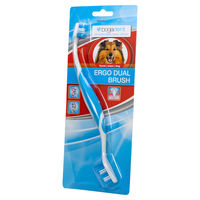 Produktbild von Bogadent Ergo Dual Brush Mini Hundezahnbürste für kleine Hunde zur Zahnpflege