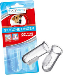 Bogadent Silikon Finger Zahnbürste Transparent 2 x 2 Stück – Bild 1 von 2