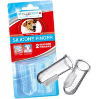 Produktbild von Bogadent Silikon Finger Zahnbürste Transparent 2 x 2 Stück