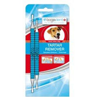 Produktbild von bogadent Zahnsteinentferner für Hund und Katze aus Kunststoff Blau 2 Stück