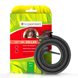 bogaprotect Collar Floh- und Zeckenschutz Halsband für Hunde mit natürlichen Inhaltsstoffen Schwarz M-L 75cm - 1 Stk. – Bild 1 von 3
