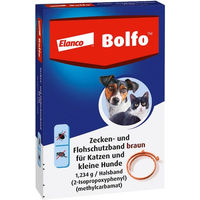 Produktbild von Bolfo Flohschutzband braun für kleine Hunde und Katzen gegen Flöhe und Zecken