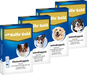 Bolfo Gold Spot-On Flohmittel für Hunde 2 Pipetten – Bild 1 von 2