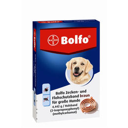 BOLFO Zecken- und Flohhalsband für große Hunde mit Puderform - 1 Stk. – Bild 1 von 9