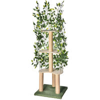 Produktbild von Bolt Edge Kratzbaum für Wohnungskatzen mit 3 Ebenen, Plattformen und Blättern