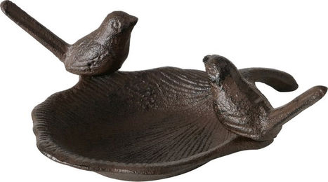 Produktbild von Boltze Vogeltränke Theo aus Metall in Braun L 17 x B 18 x H 6 cm
