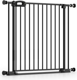 Bomi Merle FlatStep Treppenschutzgitter aus Metall Schwarz Größe L 63-217 cm – Bild 1 von 3