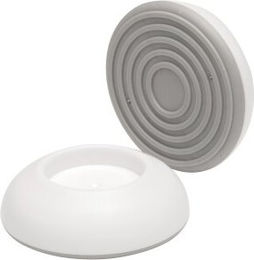 Bomi Schutzgitter Elefantenfüße 2er Set aus Gummi in Weiß und Grau – Bild 1 von 2