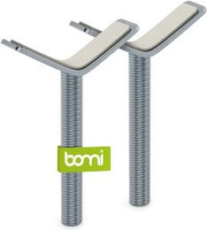 Bomi Schutzgitter Y-Adapter 2er Set aus Metall in Silber – Bild 1 von 2