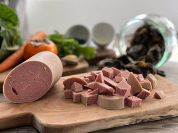 Bonali Hundewurst Hirsch mit Reis glutenfrei ohne Konservierungsstoffe 12 x 600g – Bild 1 von 4