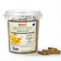 Bontibo Crackies Hirsch Fleischsnacks mit Vitaminen und Mineralien 500g – Bild 1 von 1