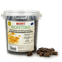 Bontibo Mini-Stickies Wild Trockenfleisch getreidefrei 500g – Bild 1 von 1