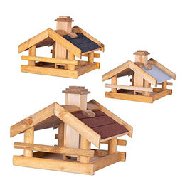 BooGardi Vogelhaus aus Holz mit rotem Dach zum Aufhängen und Aufstellen - 1 Stk. – Bild 1 von 6