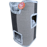 Produktbild von Boon Kratzbaum Klettermöbel für Katzen Grau Schwarz 75 cm mit Sisal