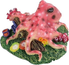 Produktbild von Boon Oktopus Ornament Figur und Höhle für Fische in Rosa