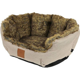 Boony Hundekorb aus Plüsch in Braun 50 cm – Bild 1 von 1