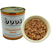 Produktbild von Boos Hundefutter Hühnerfleisch-Menü mit Reis 800g Dose mit hohem Fleischanteil und ohne Farb- oder Aromastoffe - 2 x 800 g