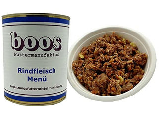 Boos Hundefutter Nassfutter Rindfleisch-Menü mit hohem Fleischanteil 6 x 800g Dose - 2 x 800 g – Bild 1 von 3