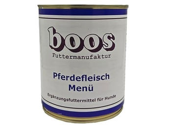 Boos Pferdefleisch Menü Hund und Katze Nassfutter mit hohem Fleischanteil 800g Dose - 6 x 800 g – Bild 1 von 3