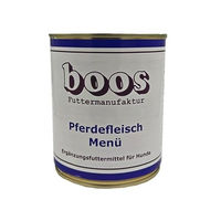 Produktbild von Boos Pferdefleisch Menü Hund und Katze Nassfutter mit hohem Fleischanteil 800g Dose - 6 x 800 g