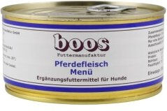 Boos Pferdefleisch-Menü Hypoallergenes Monoprotein Pferdefutter 12x300 g - 6 x 300 g – Bild 1 von 1