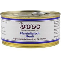 Produktbild von Boos Pferdefleisch-Menü Hypoallergenes Monoprotein Pferdefutter 12x300 g - 6 x 300 g