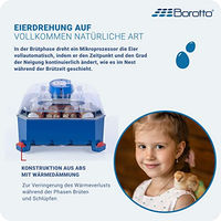 Produktbild von Borotto Lumia 16 Automatischer Brutautomat aus Kunststoff für Huhn Wachtel und Gans in Blau