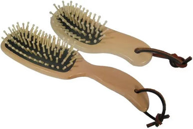 Borstiq Ergo Haarbürste für Schweif und Mähne aus Holz in Beige – Bild 1 von 1